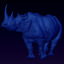 free 3ds model bas relief black rhino