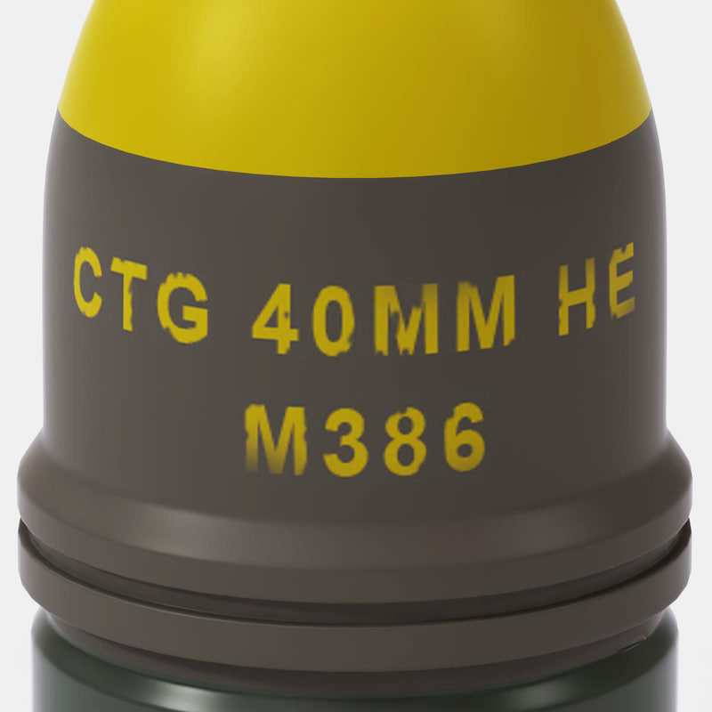 M386 3d max m386 grenade