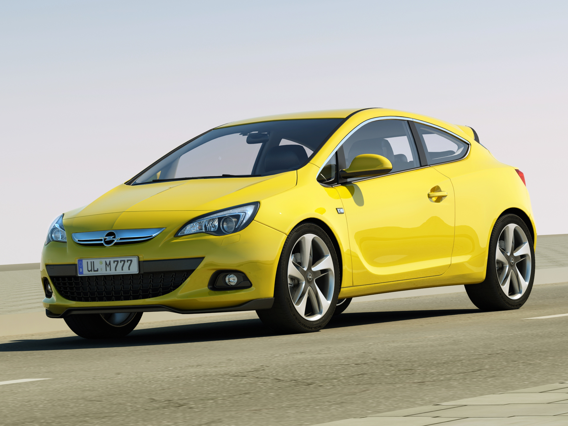 3d model opel astra gtc