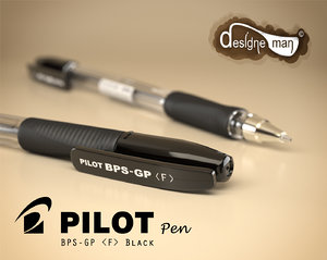 3d pilot pen bps-gp black
