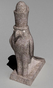 3d god horus sculpture