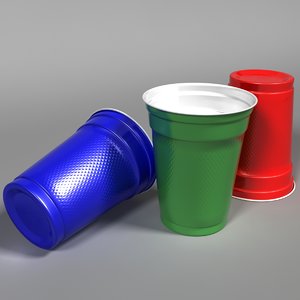 3d model plastic cup
