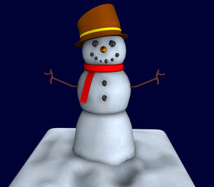 snowman snow c4d free