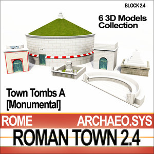 c4d ancient roman town monumental