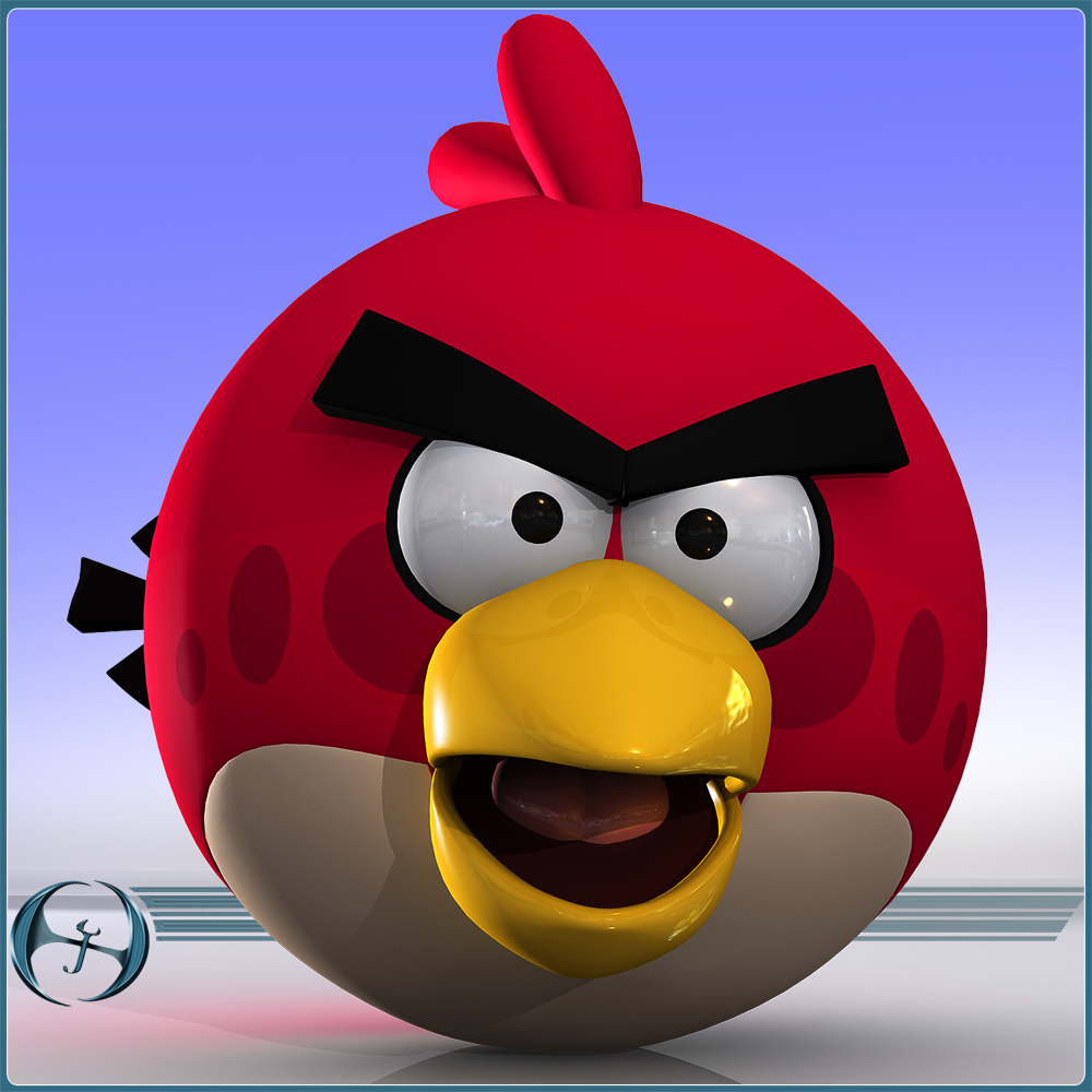 angry birds 10 pack 3d model