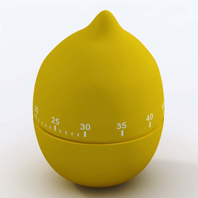 kitchen timer lemon 3d max