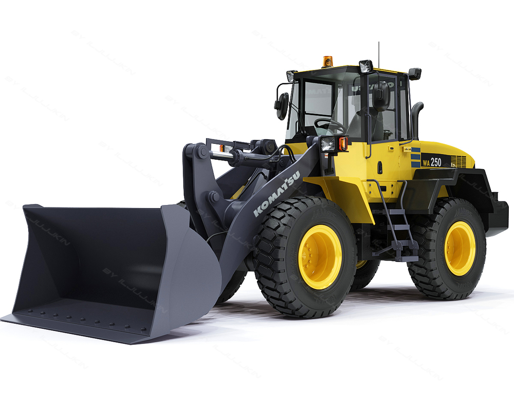 3d wheel loader komatsu wa250 model