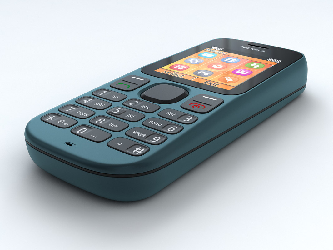 Nokia 100 Mobile Phone 3d Model
