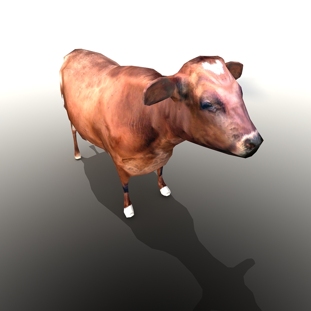 3d cat dog cow sheep