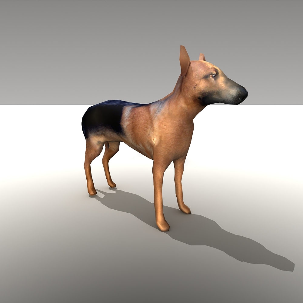 3d cat dog cow sheep