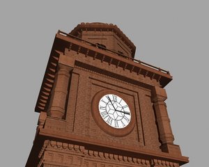 clock tower 3d model