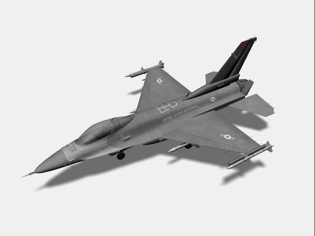 3d F 16 Fighter Jet Model