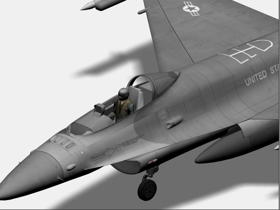3d f16 fighter jet model