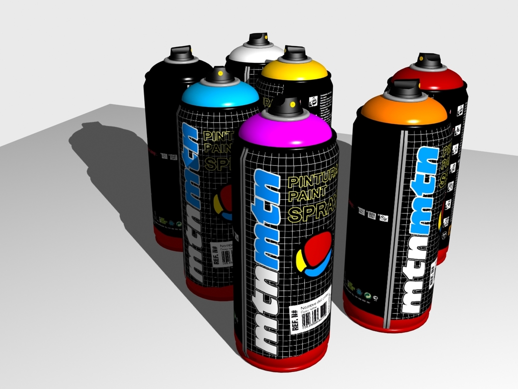 montana spray 3d max