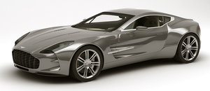 aston martin one-77 rigged 3d model