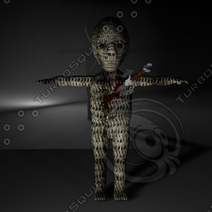 3d scary doll model