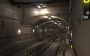3dsmax underground tunnel