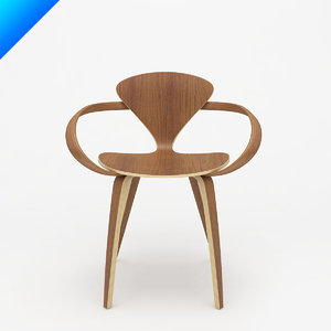 3d model cherner arm chair norman