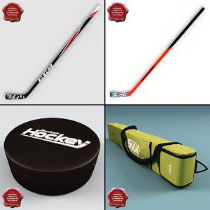 3d model hockey stick v2