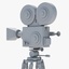 3d model film movie camera