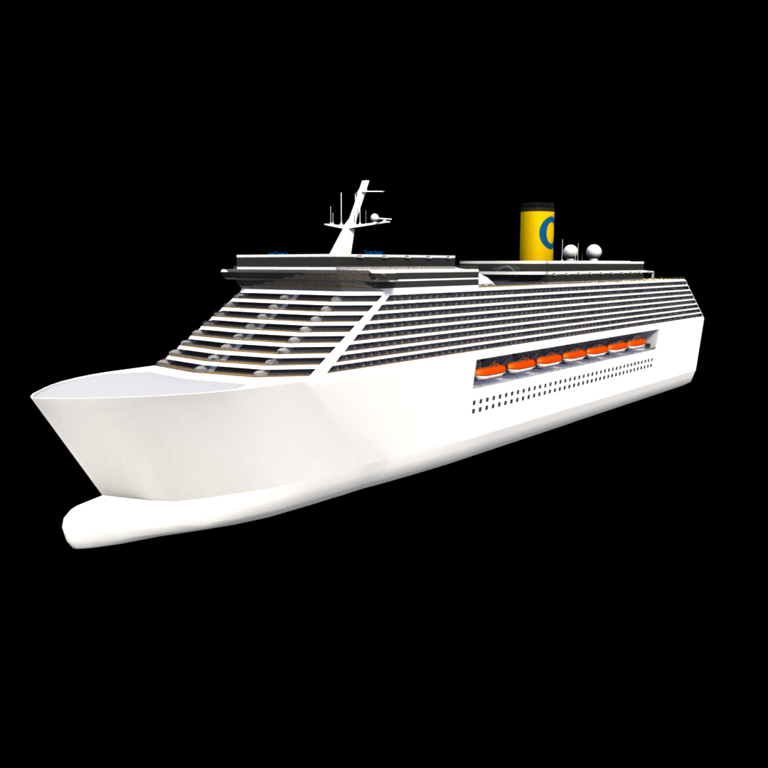 costa dano游轮3d模型