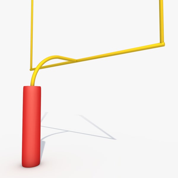 official football goalpost posts 3d 3ds