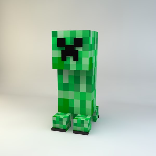 3d 3ds minecraft creeper