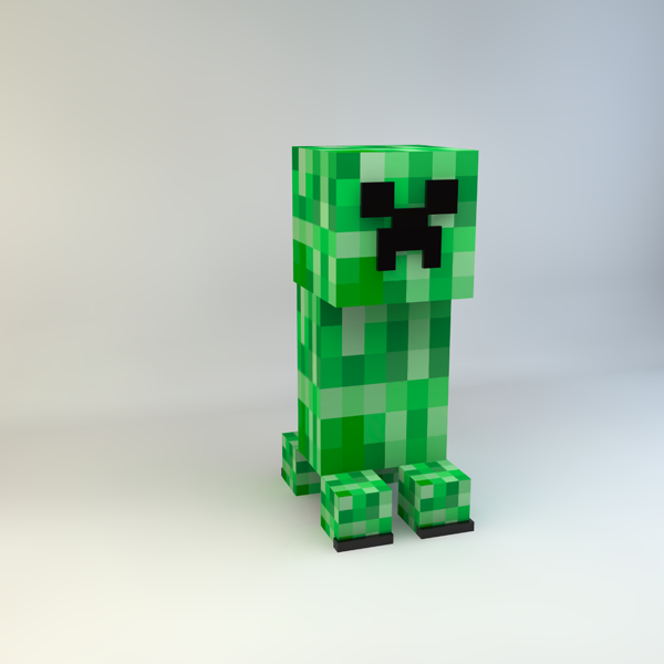 3d 3ds minecraft creeper