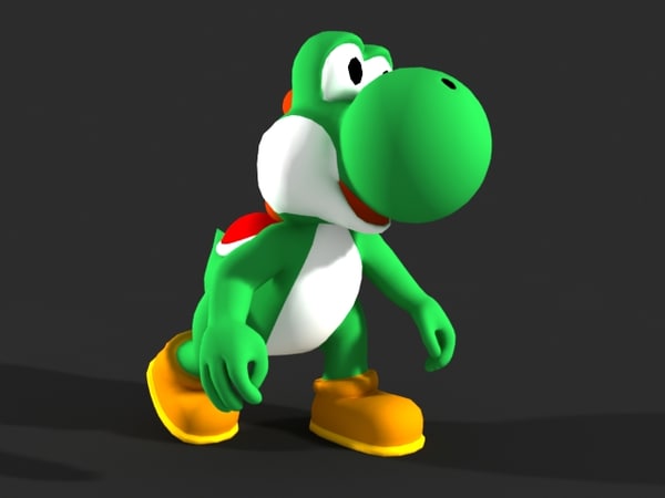 3d yoshi video character model