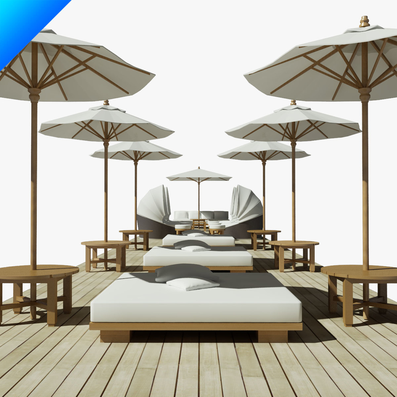 3ds beach furniture