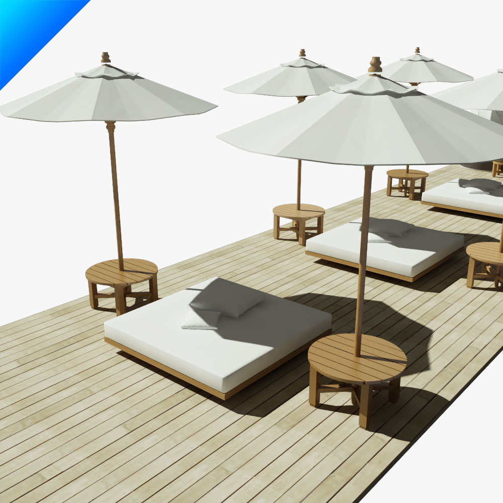 3ds beach furniture