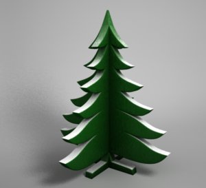 3d model decorative christmas tree