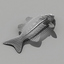 3d cutted fish model
