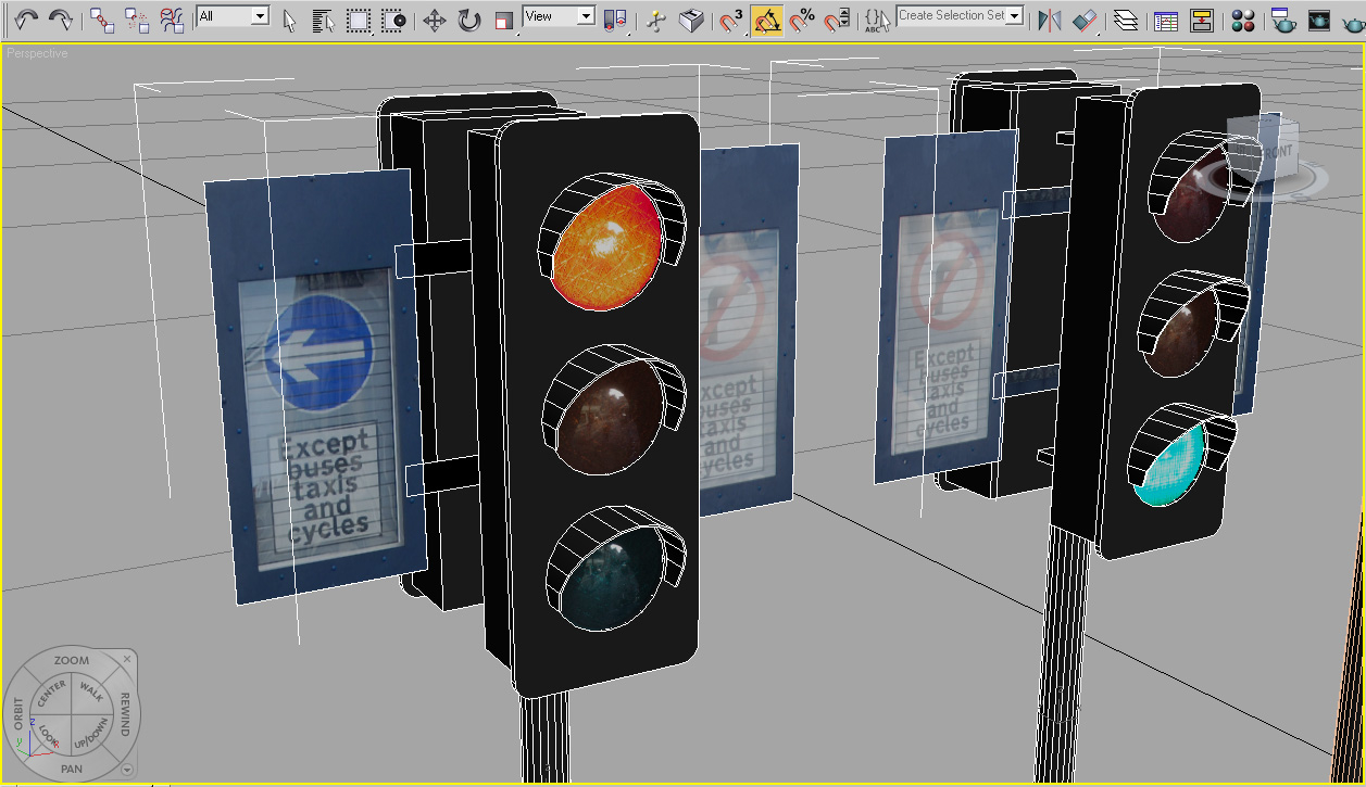 3d model traffic signal