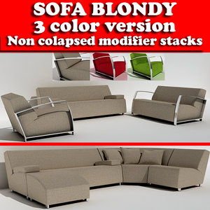 3d 3ds sofa blondy