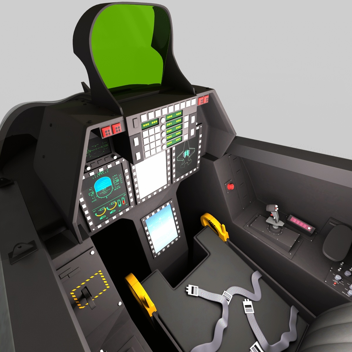 3d realistic f-22 raptor v2