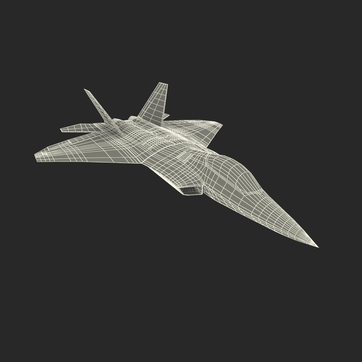 3d realistic f-22 raptor v2