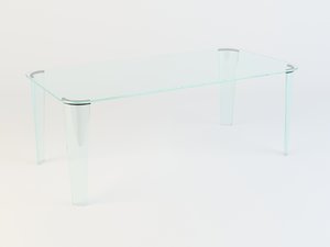 3d fiam montefeltro dining table model