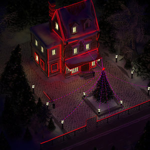 3ds max christmas house