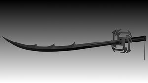 new design sword bleach 3d model