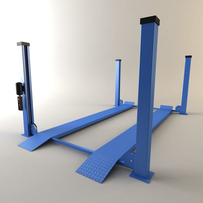 lift free car model 3d 3d model car lift