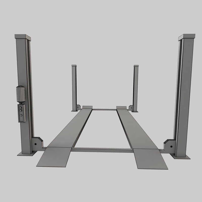 3d car lift model