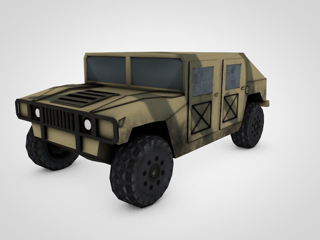 free army car 3d model