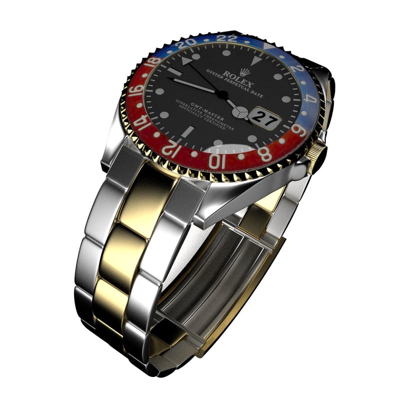 rolex gmt master 3d model