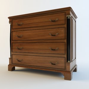 3d chest drawers globe wernicke