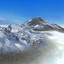 3d model mountain snowy terrain landscape