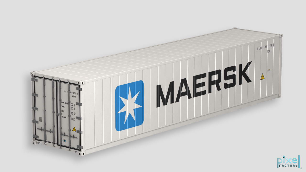 reefer container 3d model