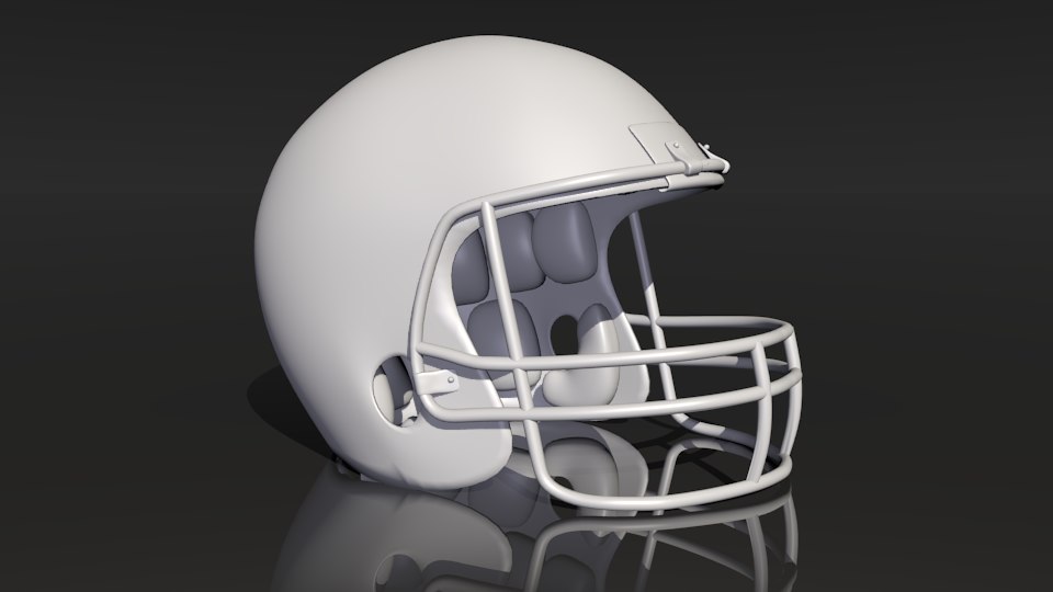football helmet obj