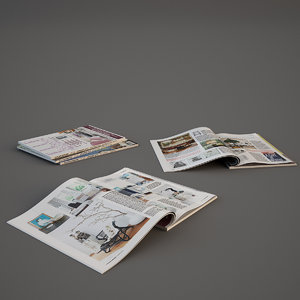 3d model photorealistic magazines