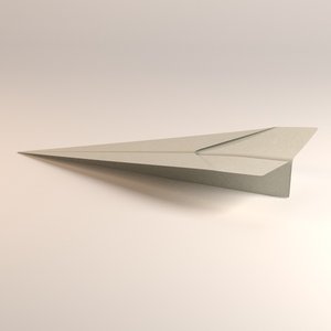 paper plane fbx